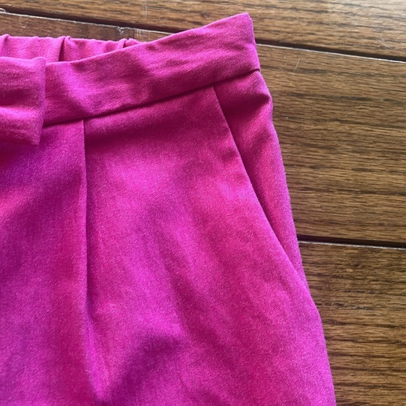 Milly Minis Pink Satin Side Zipper Bow on Waist Pants Girls Size 10 - Picture 9 of 14
